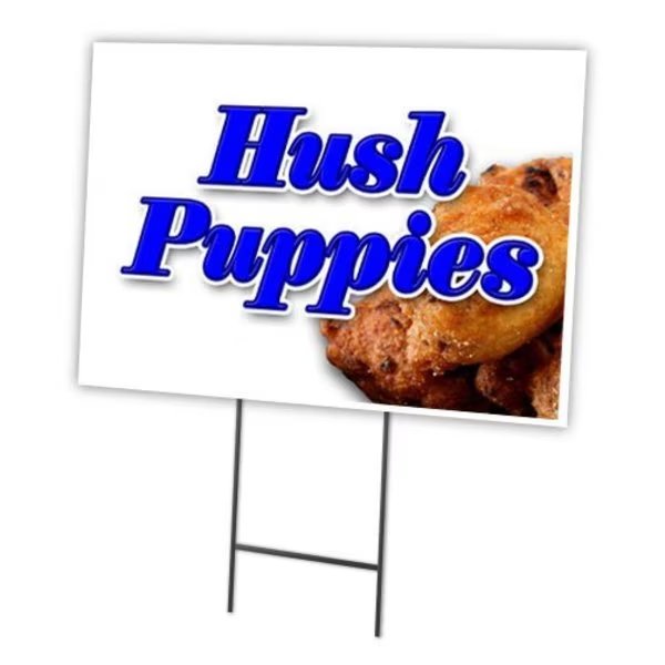 Hush Puppies Yard Sign & Stake outdoor plastic coroplast window, C-1824-DS-Hush Puppies, Signmission, Mfr#: C-1824-DS-Hush Puppies